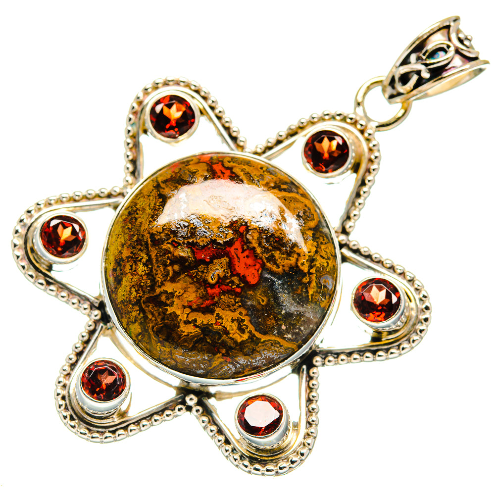Moroccan Agate Pendants handcrafted by Anasilvercos - PD21906
