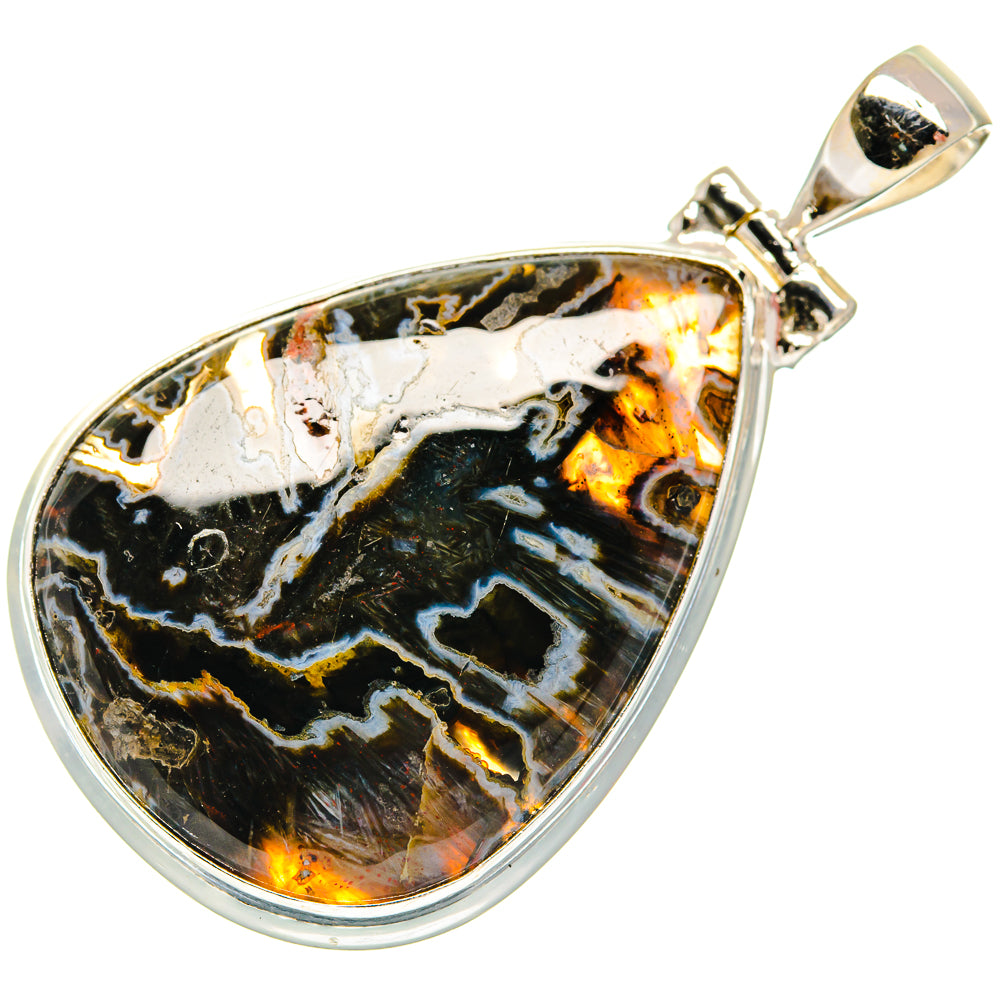Turkish Tube Agate Pendants handcrafted by Anasilvercos - PD21948