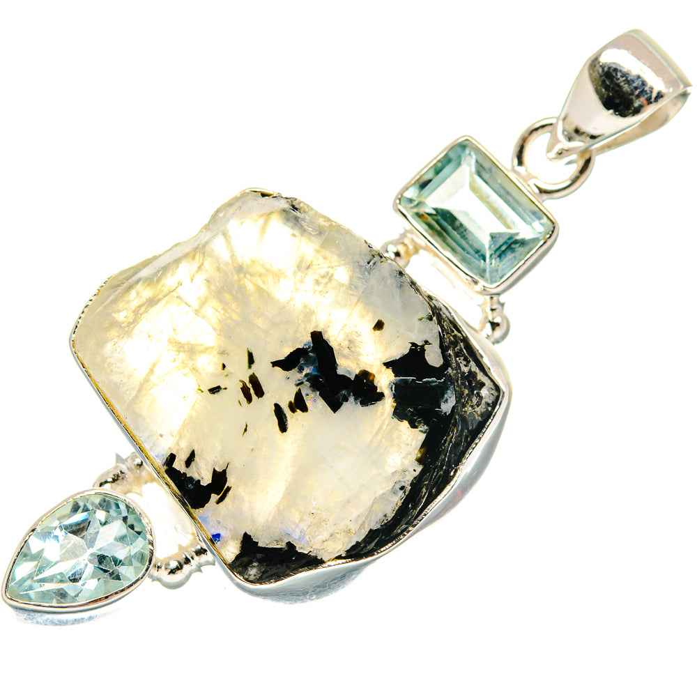 Rainbow Moonstone Pendants handcrafted by Anasilvercos - PD21952 - Photo 2