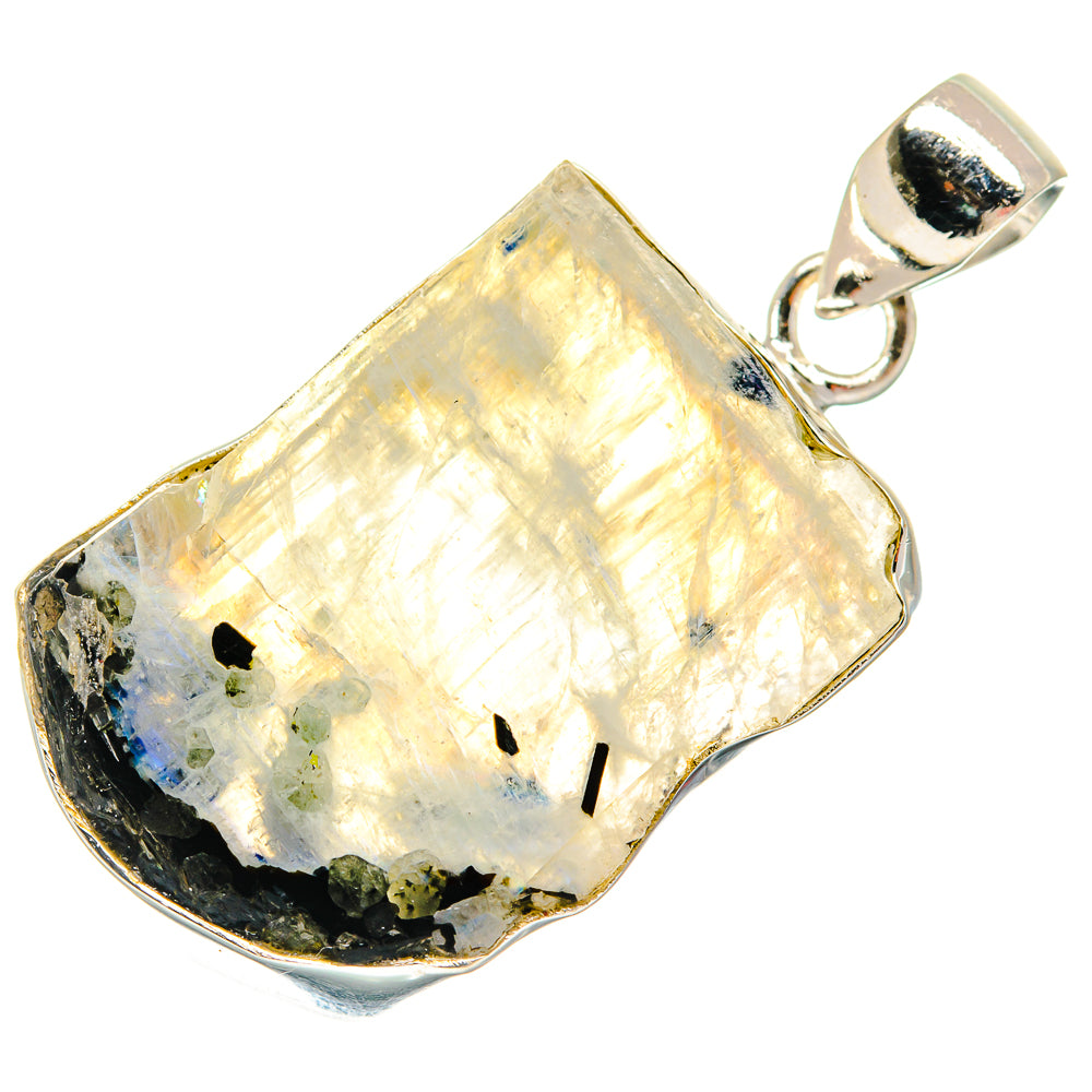 Rainbow Moonstone Pendants handcrafted by Anasilvercos - PD21958 - Photo 2