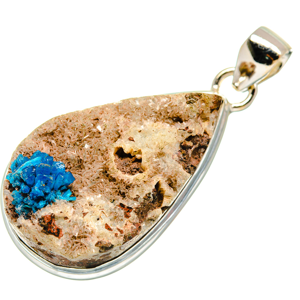 Cavansite Crystal Pendants handcrafted by Anasilvercos - PD21961 - Photo 2