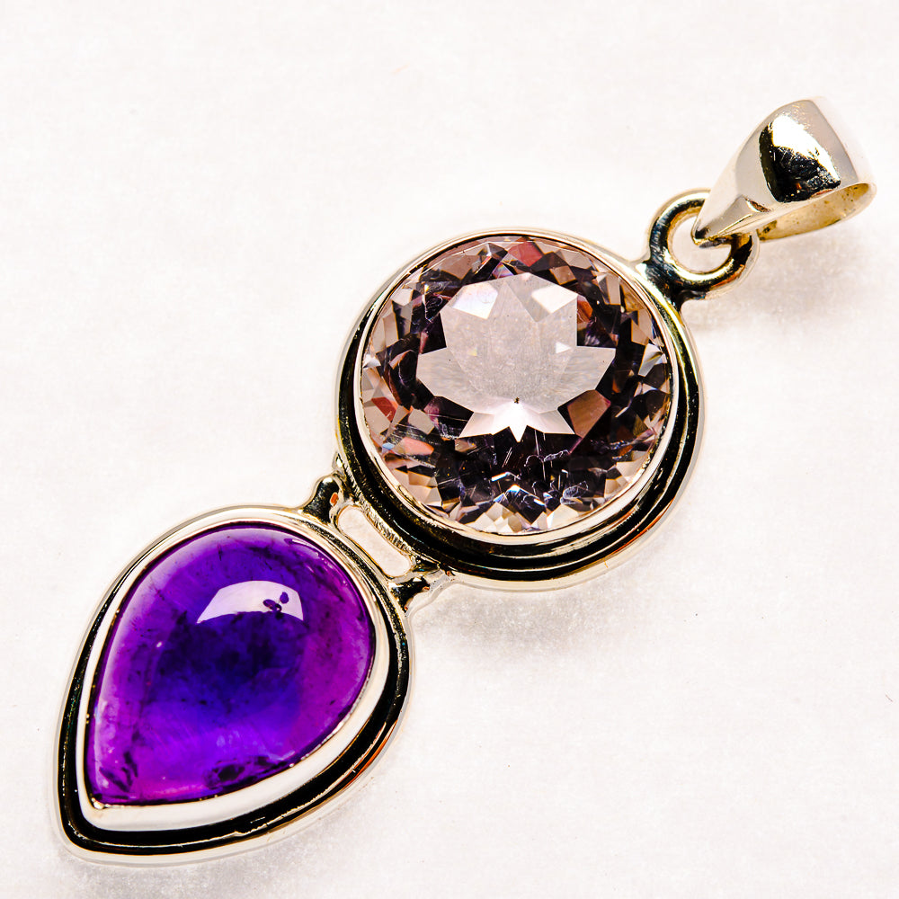 Morganite Pendants handcrafted by Anasilvercos - PD21971