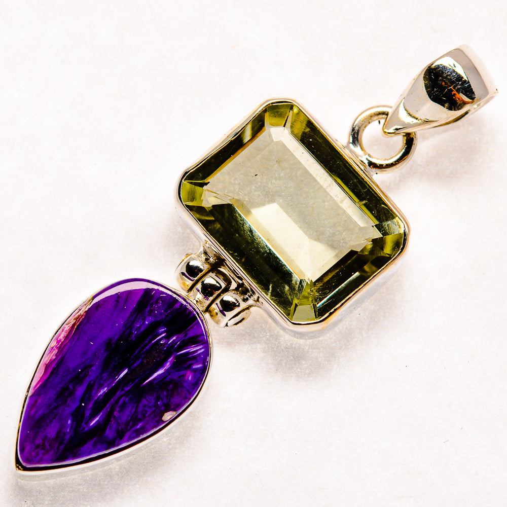 Charoite Pendants handcrafted by Anasilvercos - PD21975 - Photo 2