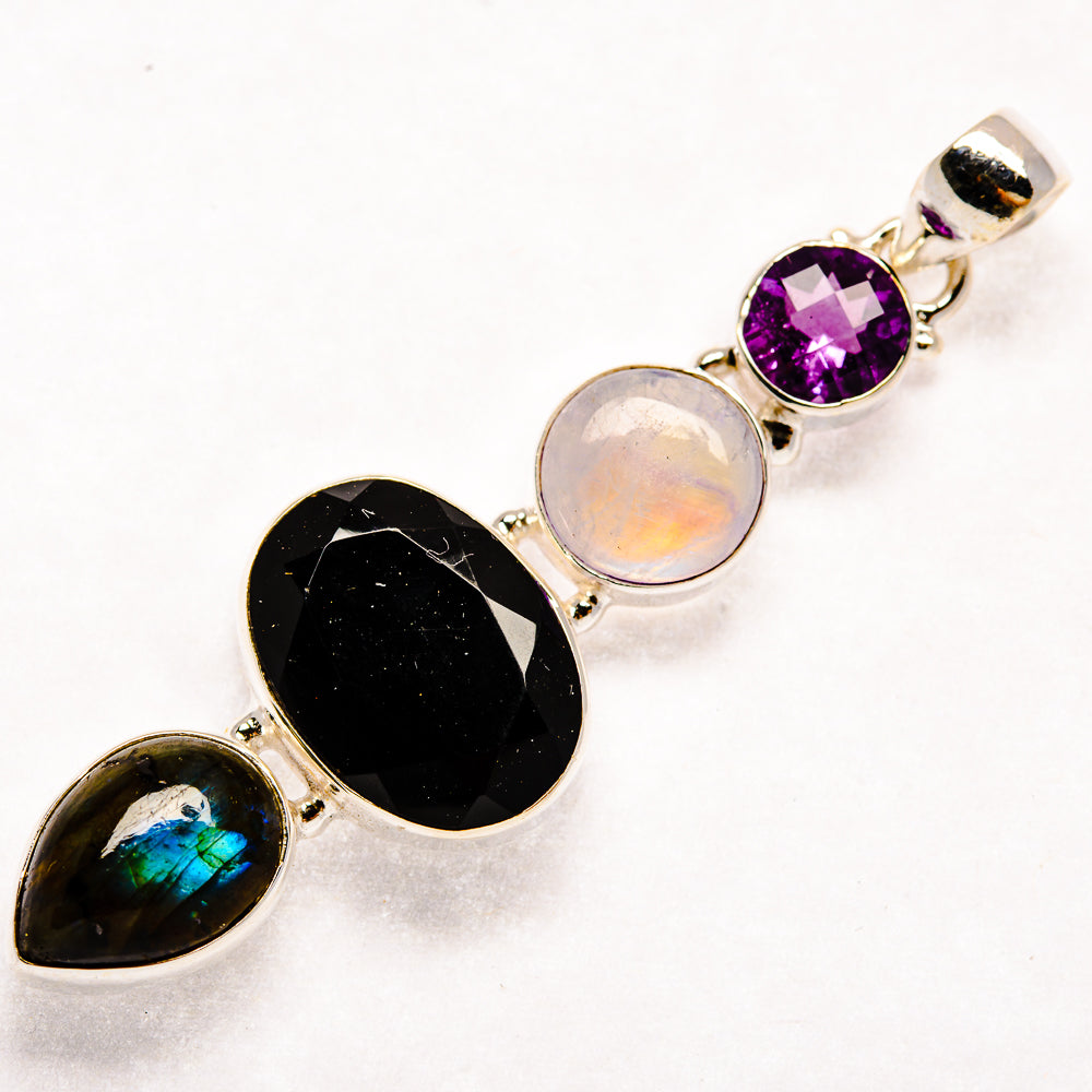 Black Onyx Pendants handcrafted by Anasilvercos - PD21979
