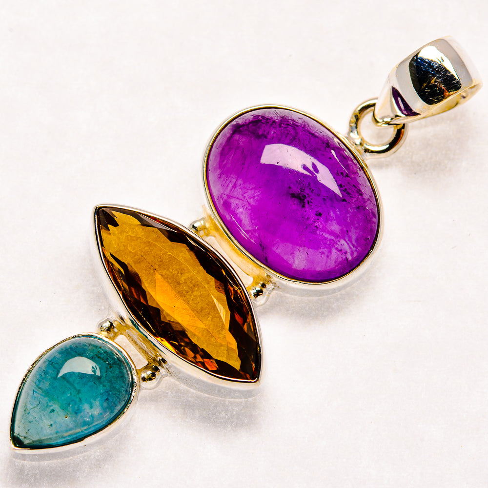 Amethyst Pendants handcrafted by Anasilvercos - PD21980 - Photo 2