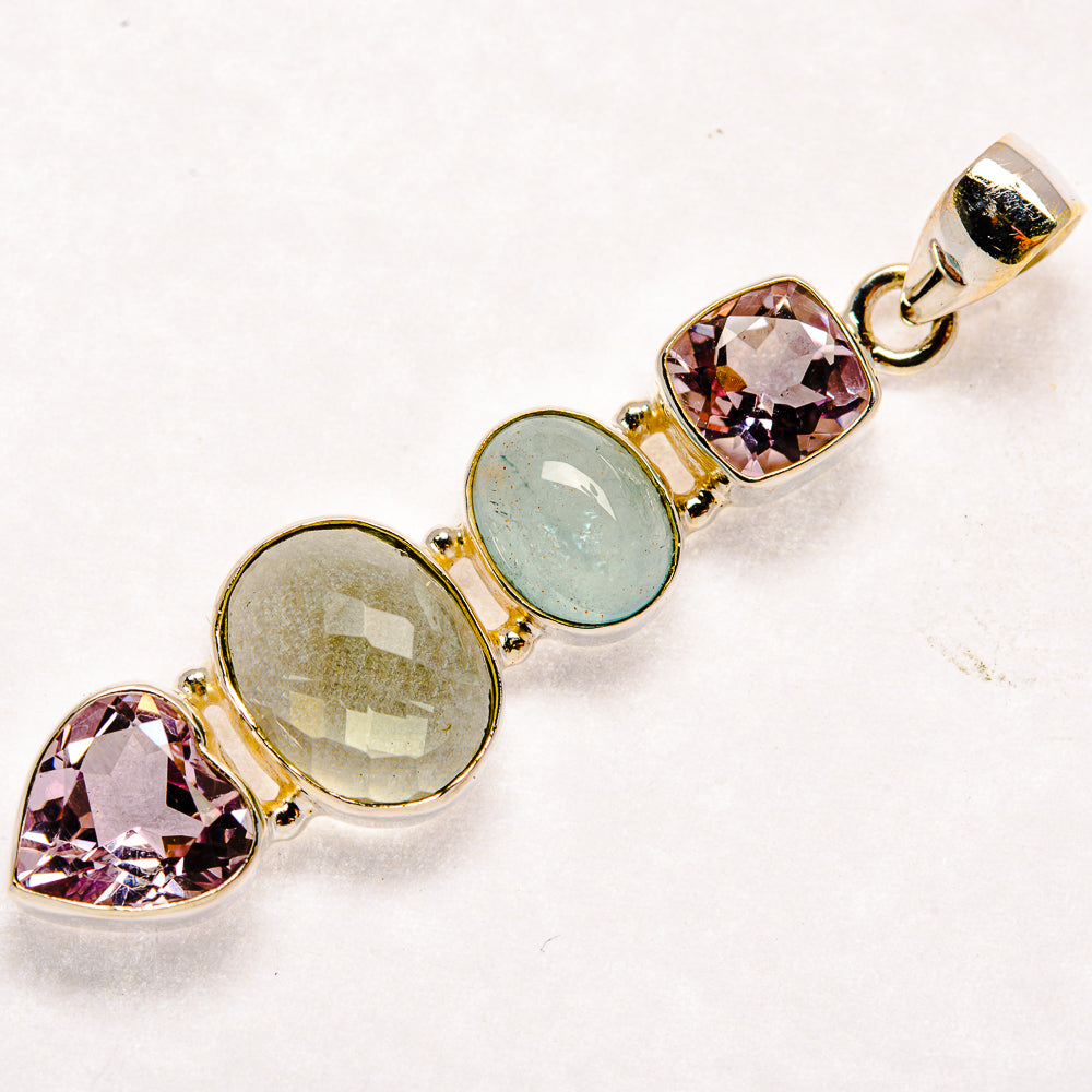 Aquamarine Pendants handcrafted by Anasilvercos - PD21985