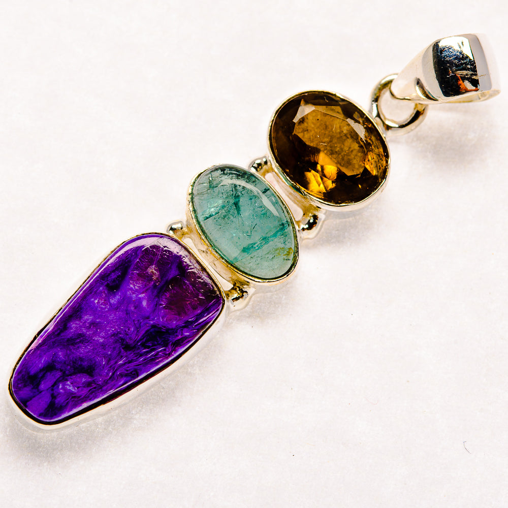Charoite Pendants handcrafted by Anasilvercos - PD21991 - Photo 2