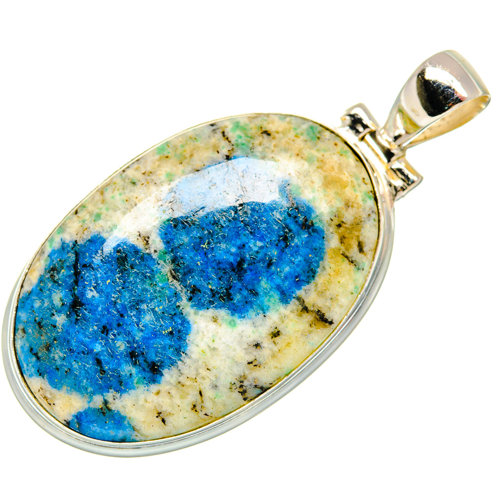 K2 Blue Azurite Pendants handcrafted by Anasilvercos - PD22005 - Photo 2
