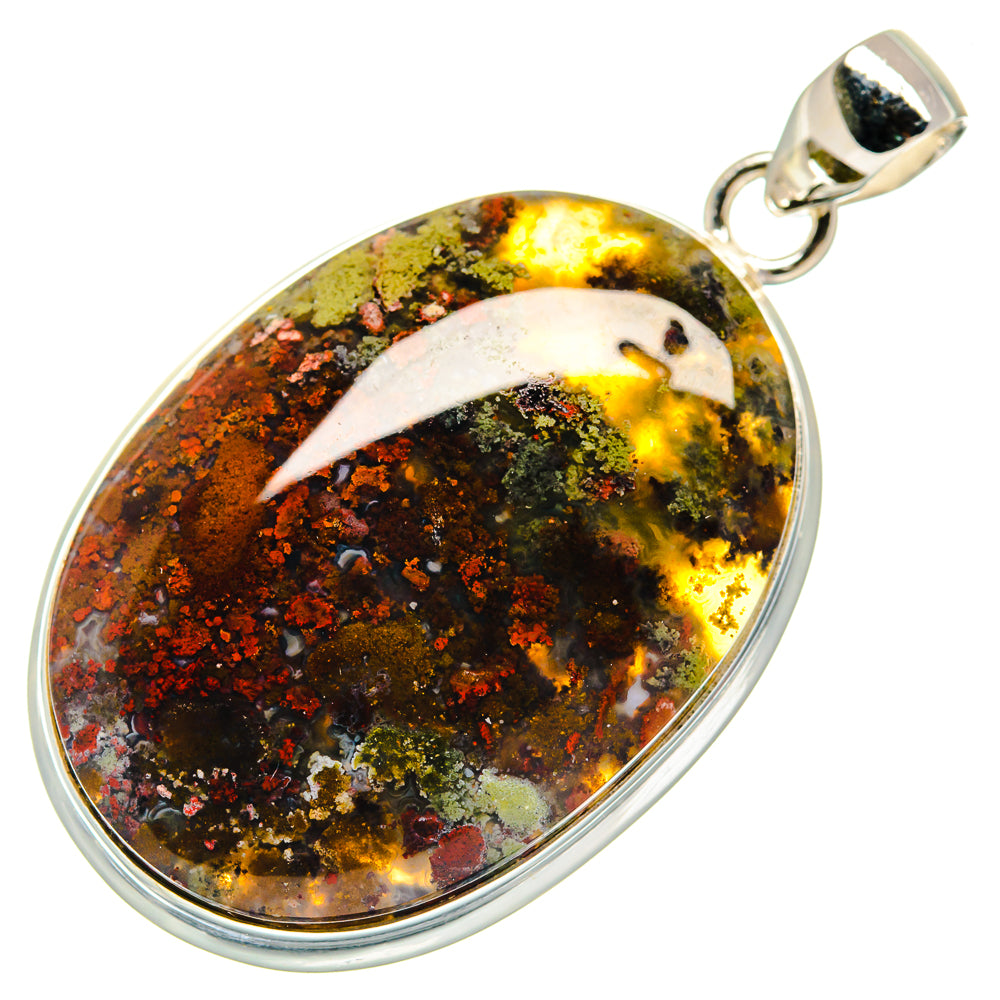 Indonesian Plume Agatge Pendants handcrafted by Anasilvercos - PD22023 - Photo 2
