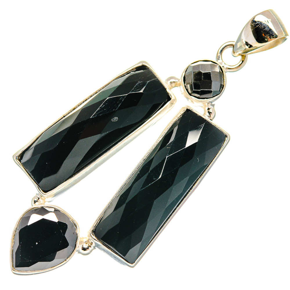 Black Onyx Pendants handcrafted by Anasilvercos - PD22024