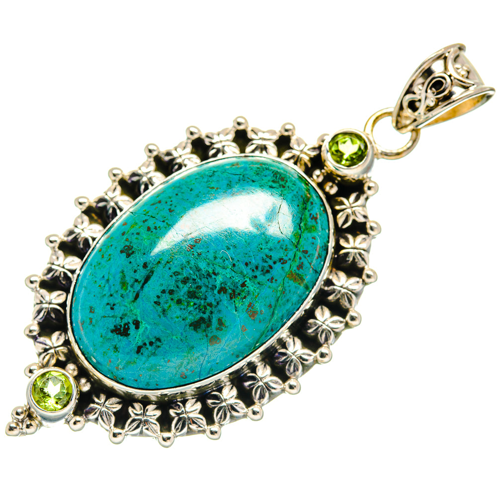 Chrysocolla Pendants handcrafted by Anasilvercos - PD22029 - Photo 2