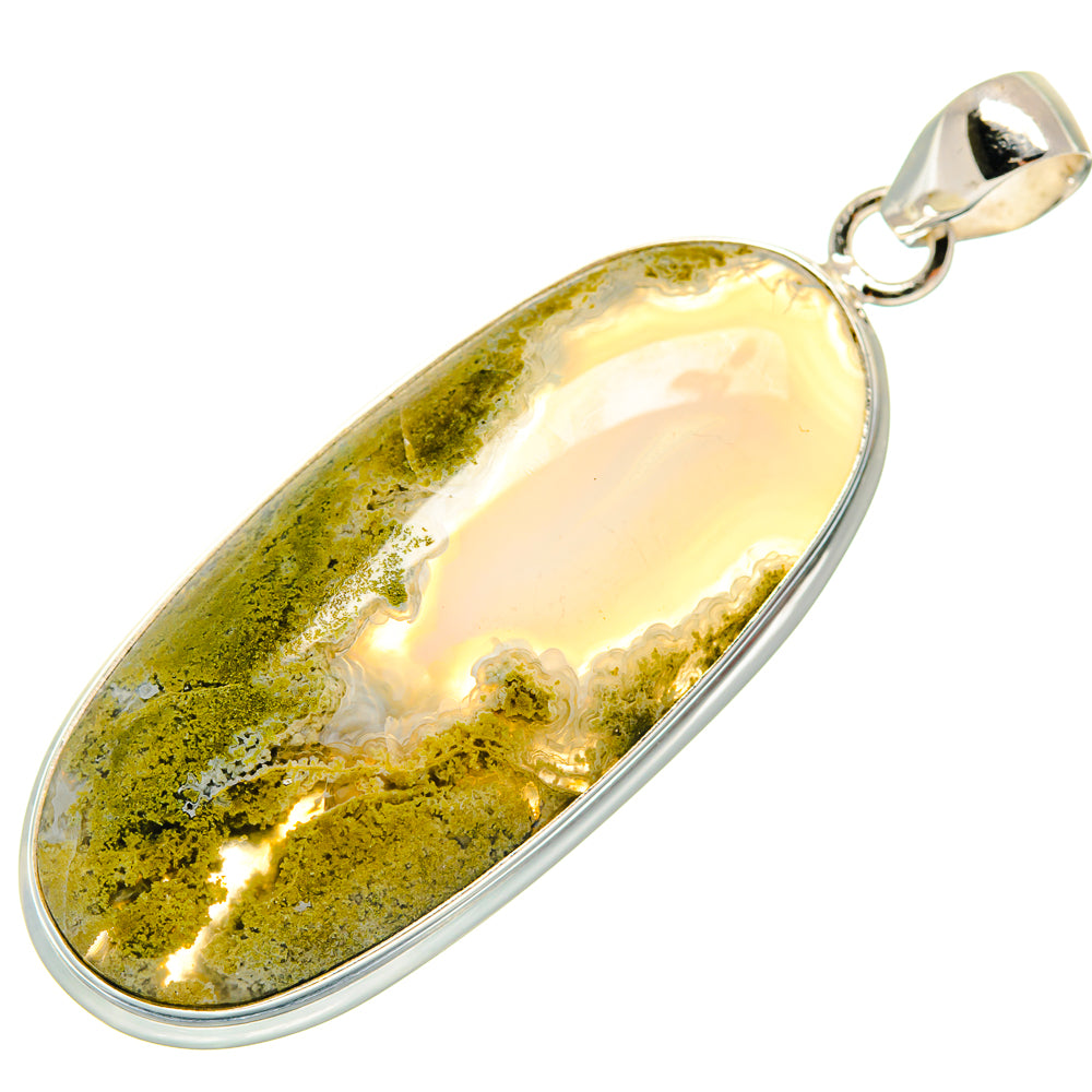 Indonesian Plume Agatge Pendants handcrafted by Anasilvercos - PD22041