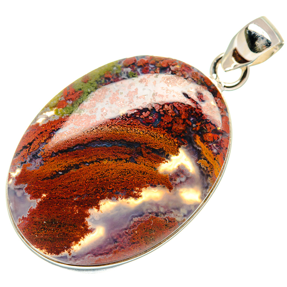 Indonesian Plume Agatge Pendants handcrafted by Anasilvercos - PD22053