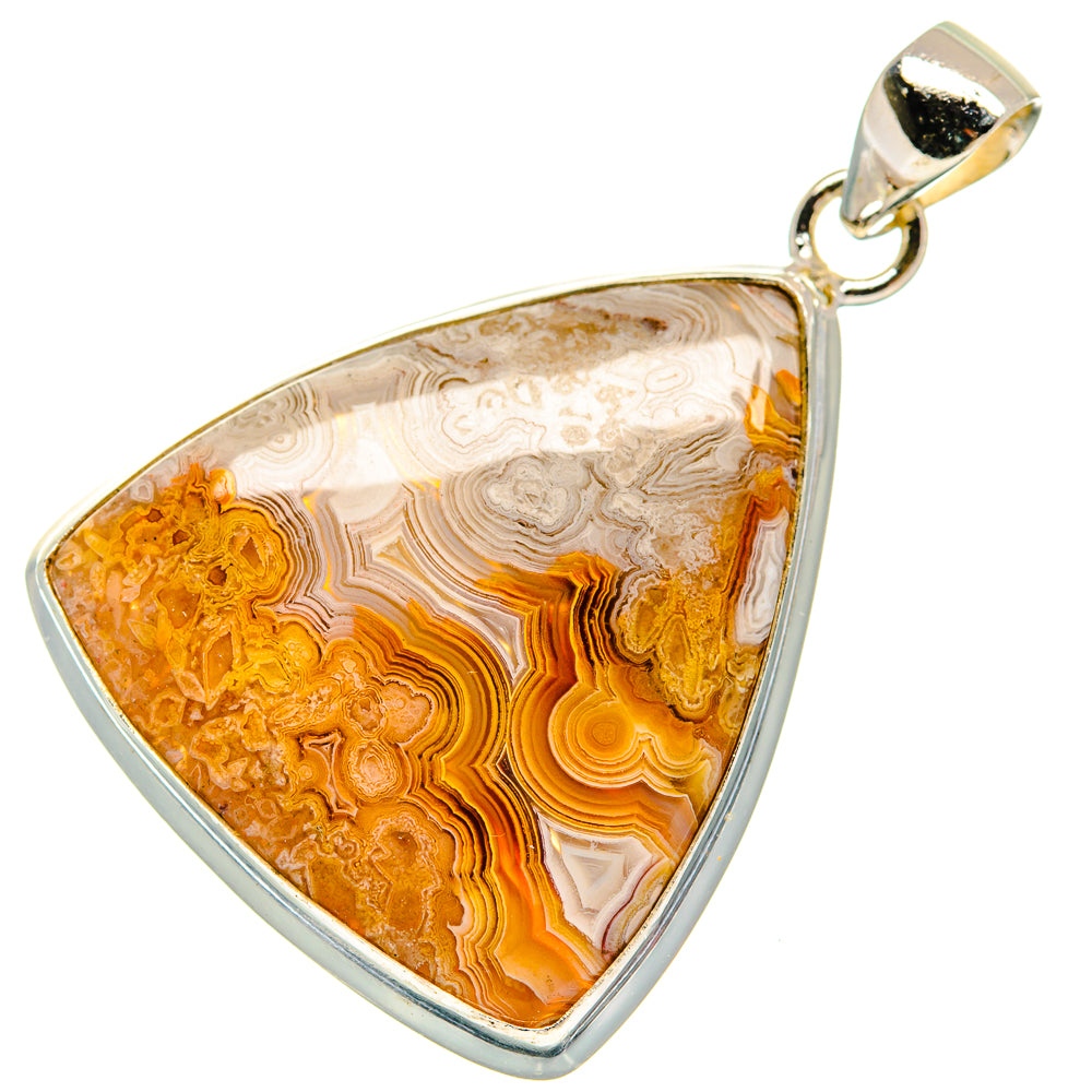 Laguna Lace Agate Pendants handcrafted by Anasilvercos - PD22054