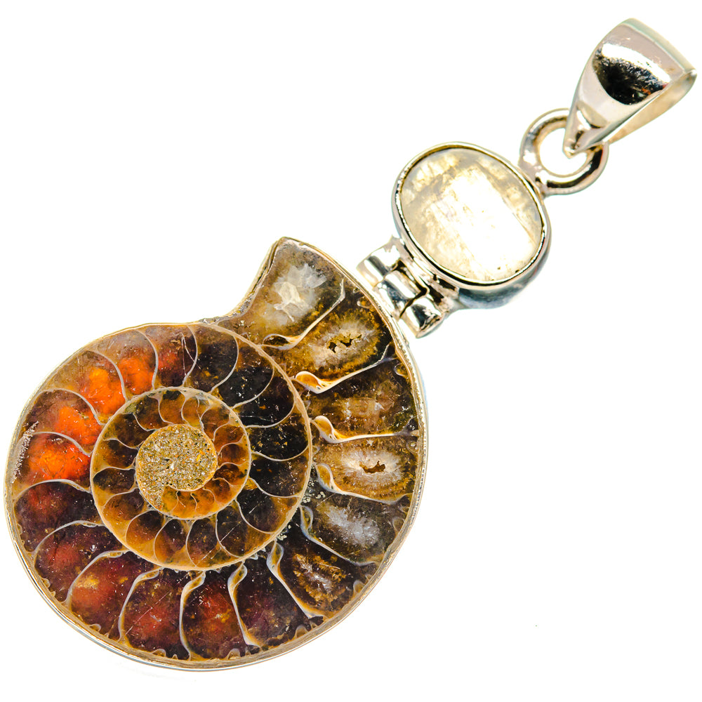 Ammonite Fossil Pendants handcrafted by Anasilvercos - PD22062