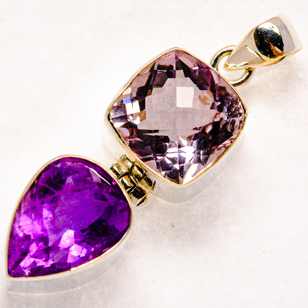 Morganite Pendants handcrafted by Anasilvercos - PD22083