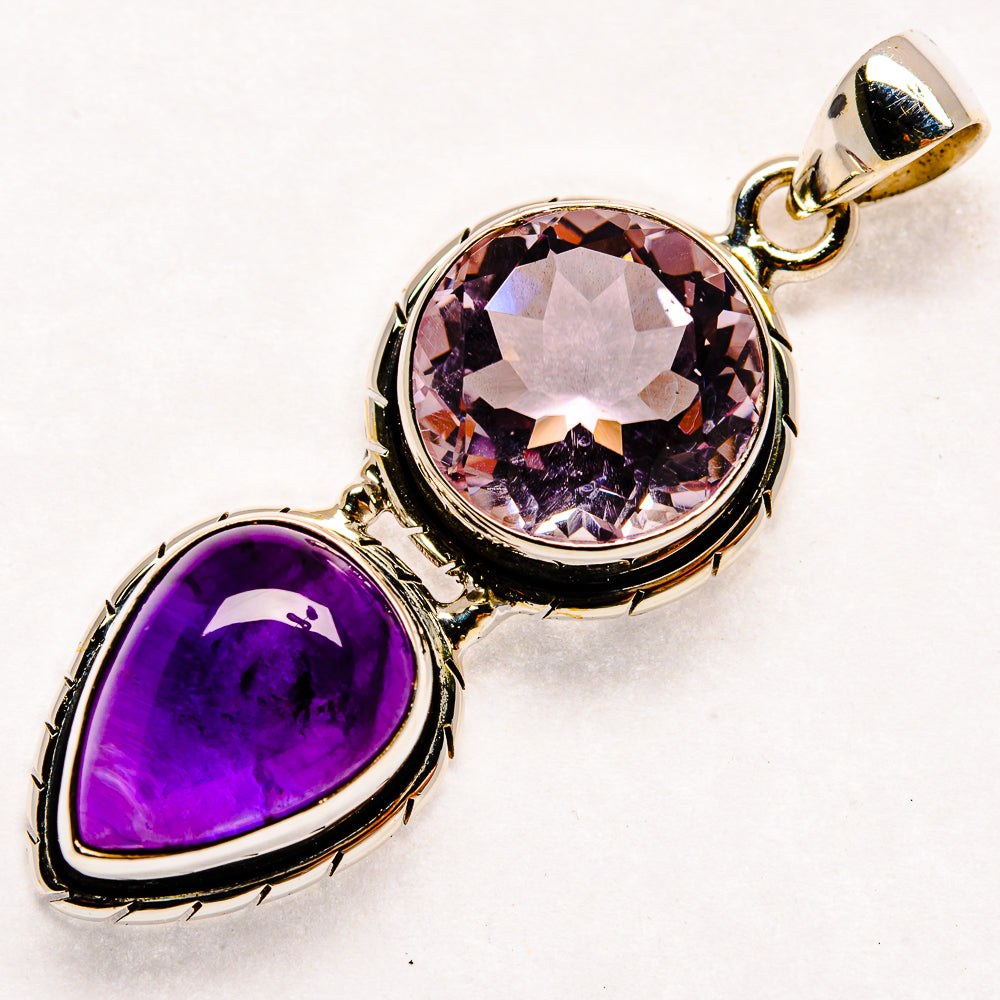 Morganite Pendants handcrafted by Anasilvercos - PD22088