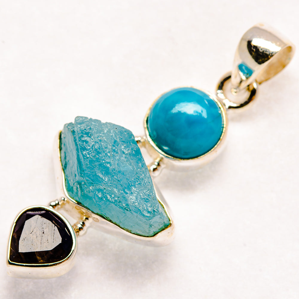 Aquamarine Pendants handcrafted by Anasilvercos - PD22096 - Photo 2