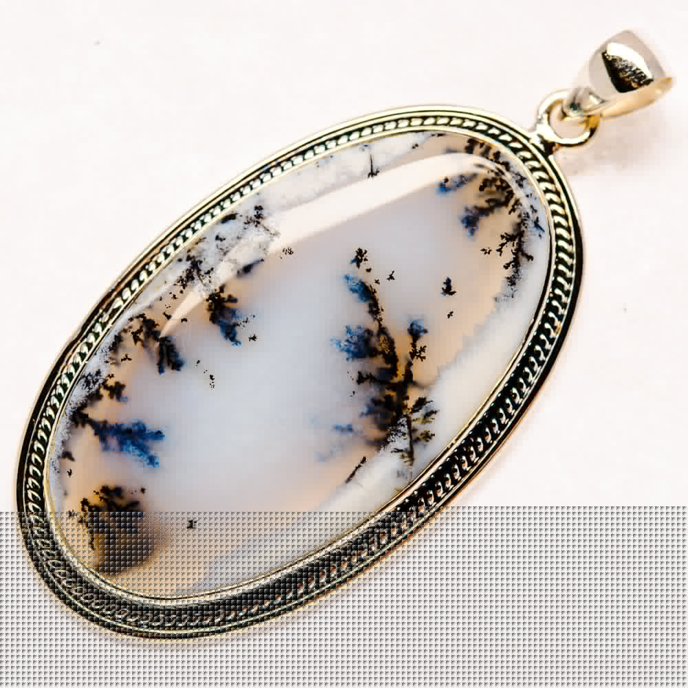 Dendritic Opal Pendants handcrafted by Anasilvercos - PD22110 - Photo 2