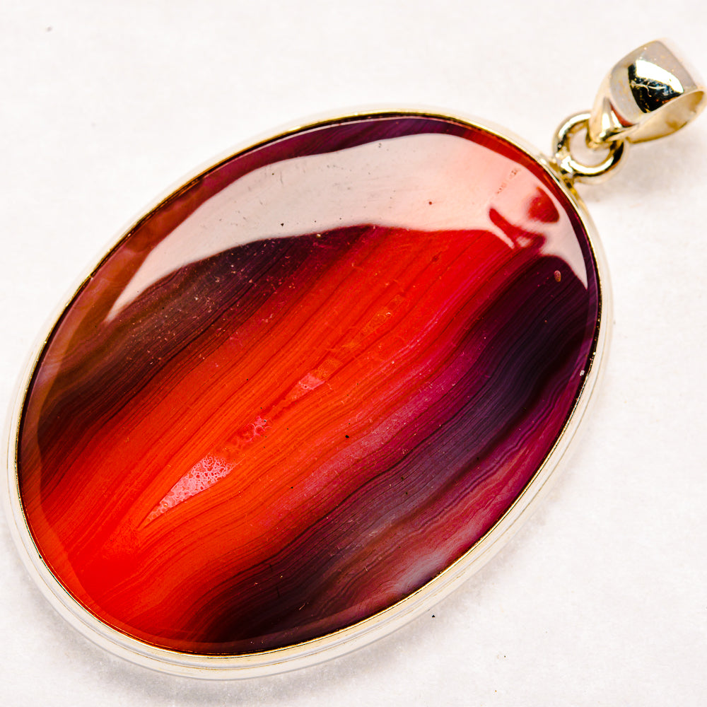 Botswana Agate Pendants handcrafted by Anasilvercos - PD22116