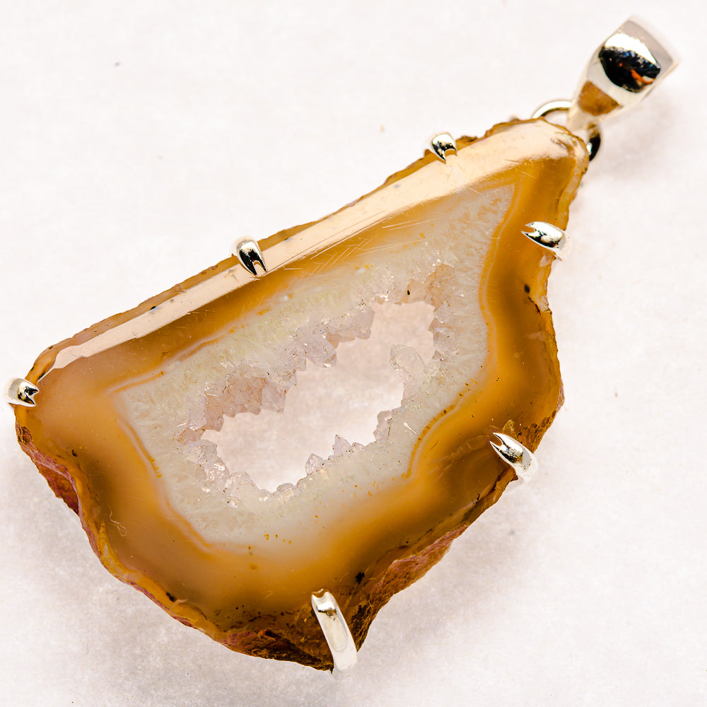 Geode Slice Pendants handcrafted by Anasilvercos - PD22120 - Photo 2