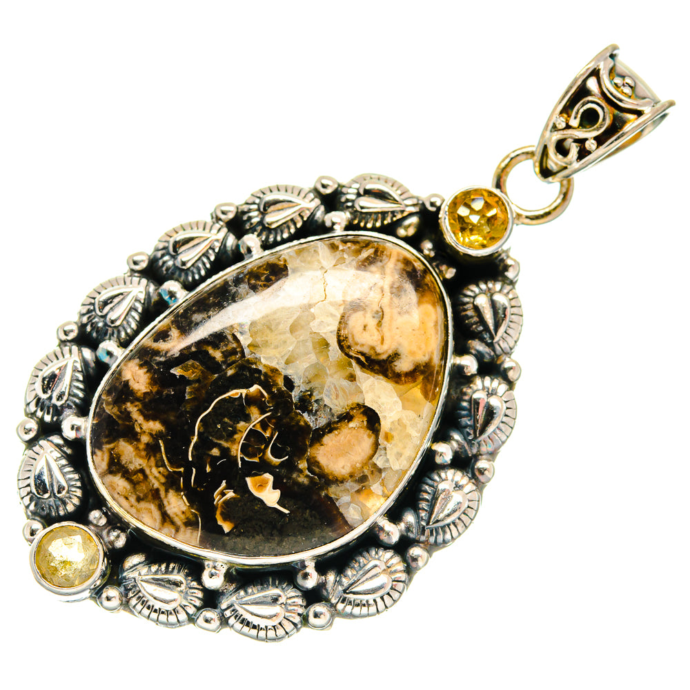 Turritella Agate Pendants handcrafted by Anasilvercos - PD22130 - Photo 2