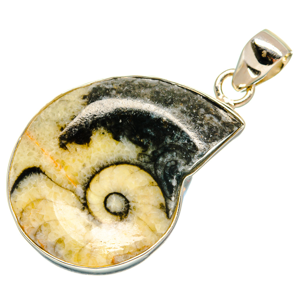 Pinolith Fossil Pendants handcrafted by Anasilvercos - PD22134