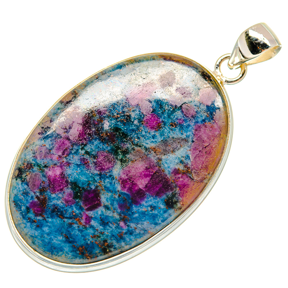 Ruby Fuchsite Pendants handcrafted by Anasilvercos - PD22143