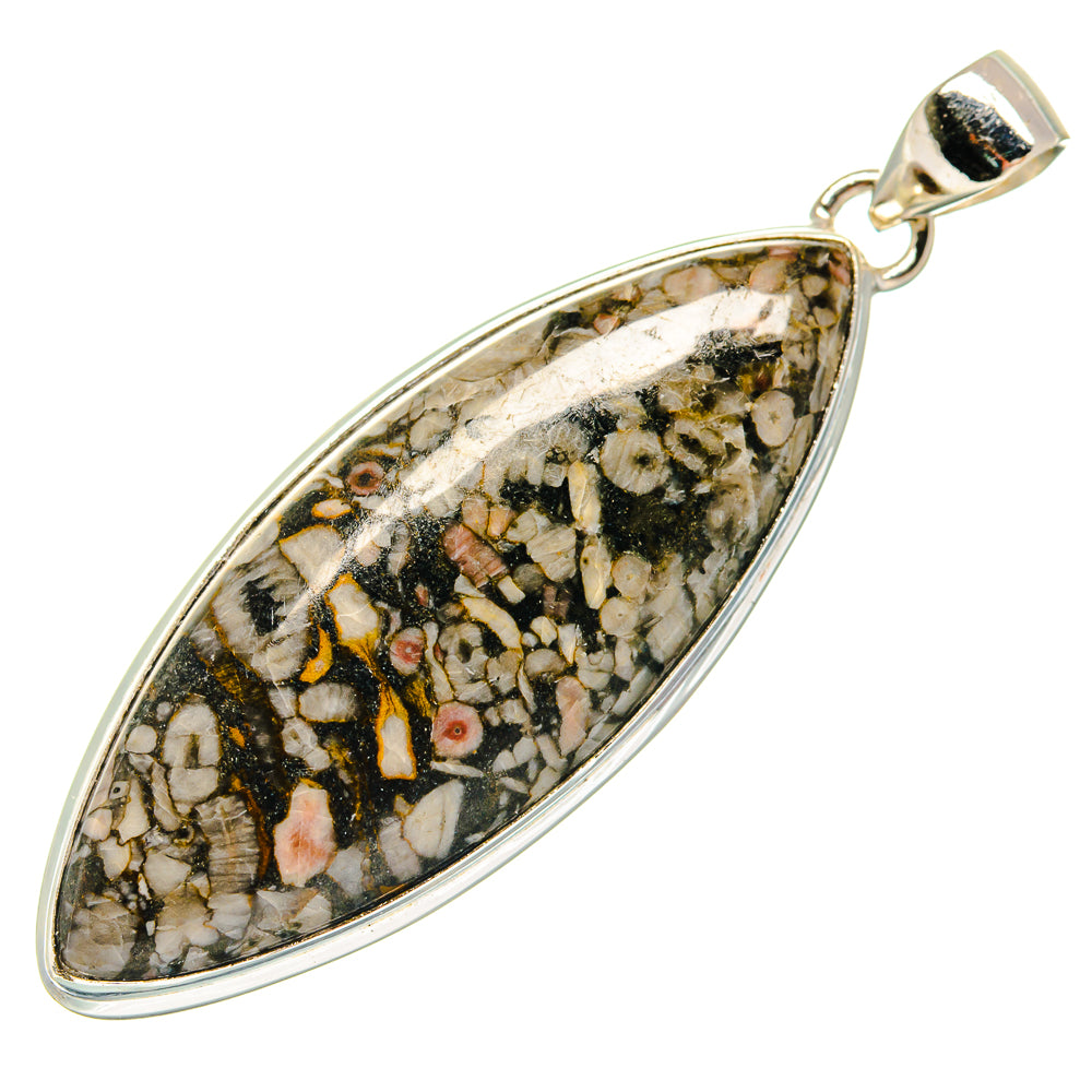 Crinoid Fossil Pendants handcrafted by Anasilvercos - PD22144 - Photo 2