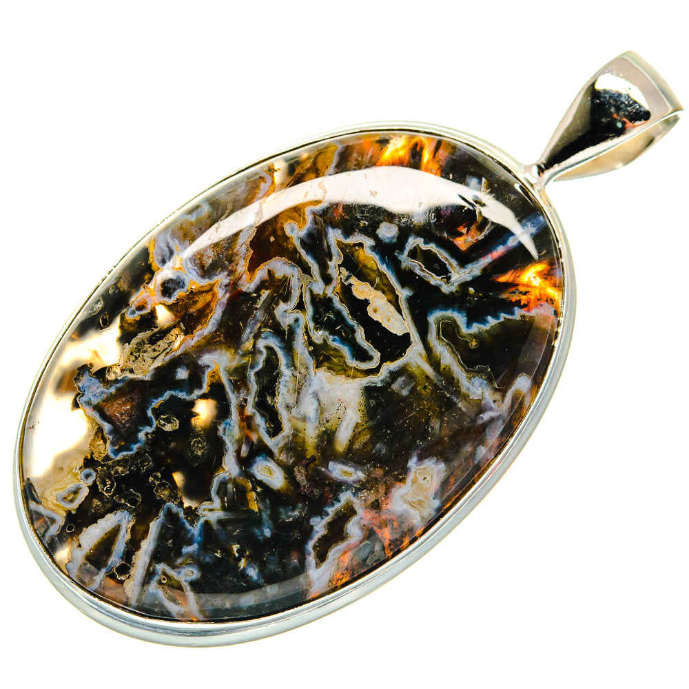 Turkish Tube Agate Pendants handcrafted by Anasilvercos - PD22151 - Photo 2