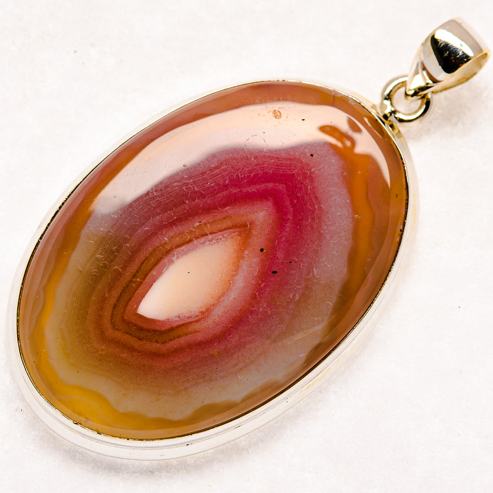 Botswana Agate Pendants handcrafted by Anasilvercos - PD22161 - Photo 2