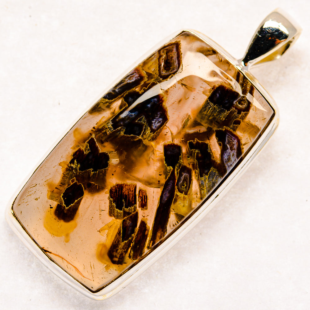 Turkish Tube Agate Pendants handcrafted by Anasilvercos - PD22164 - Photo 2