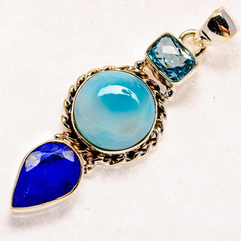 Larimar Pendants handcrafted by Anasilvercos - PD22176