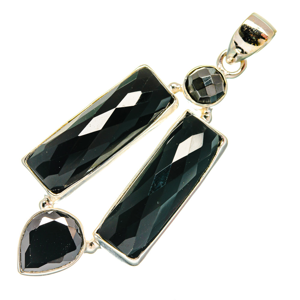 Black Onyx Pendants handcrafted by Anasilvercos - PD22185