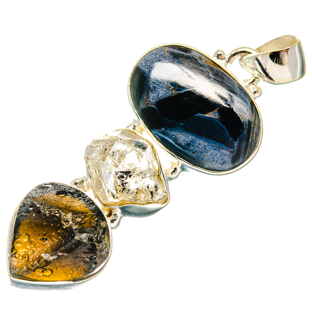 Pietersite Pendants handcrafted by Anasilvercos - PD22198 - Photo 2