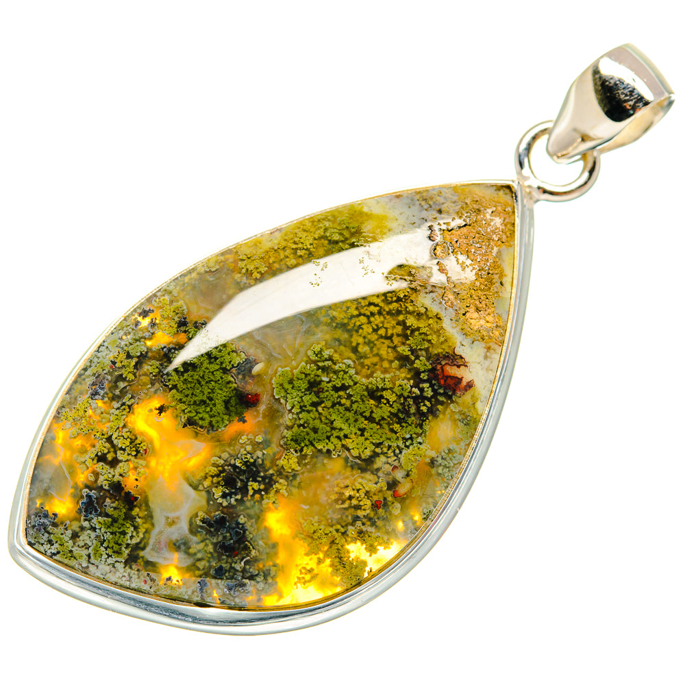 Indonesian Plume Agate Pendants handcrafted by Anasilvercos - PD22217 - Photo 2