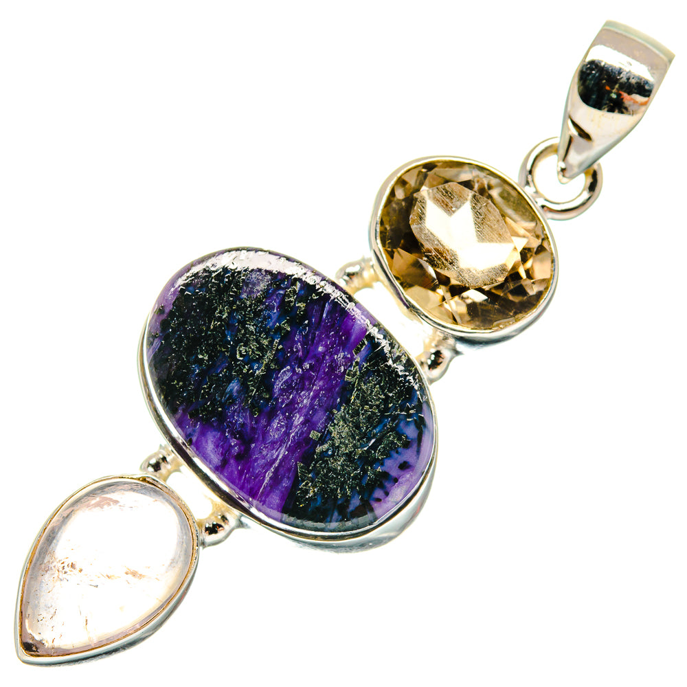 Charoite Pendants handcrafted by Anasilvercos - PD22219