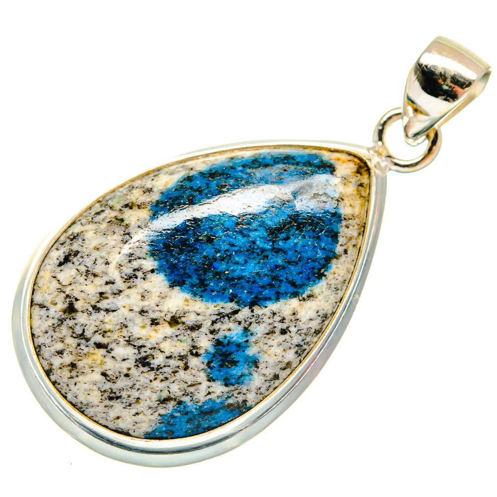 K2 Blue Azurite Pendants handcrafted by Anasilvercos - PD22223 - Photo 2