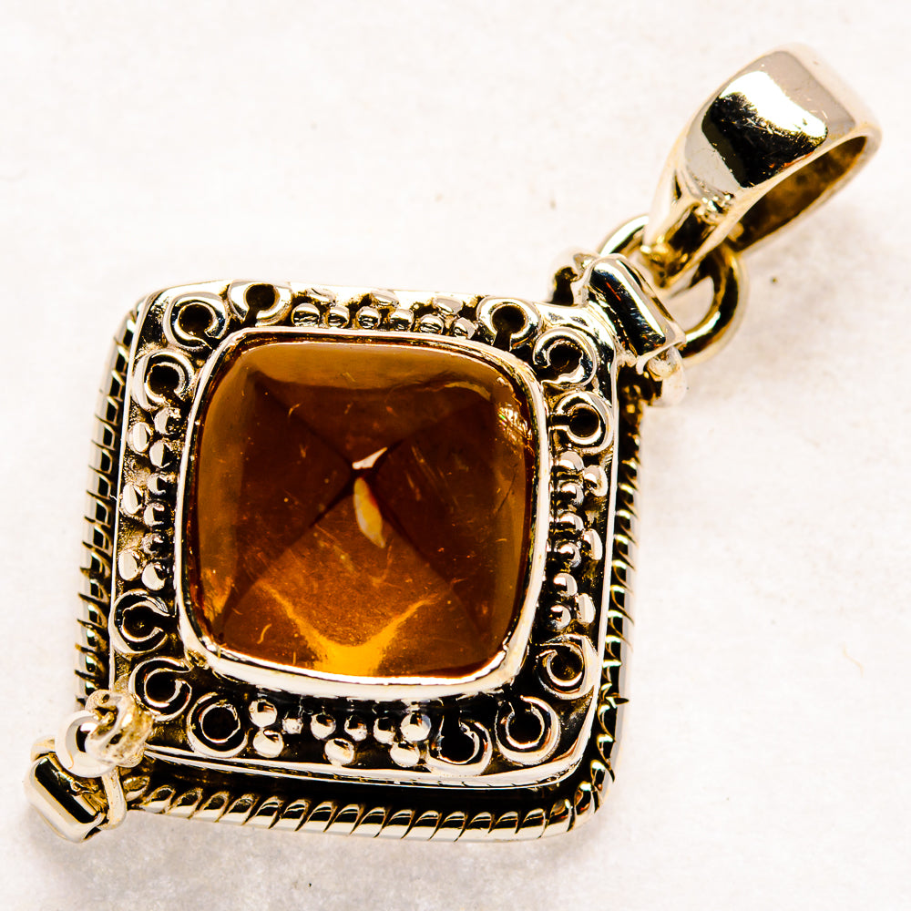 Citrine Pendants handcrafted by Anasilvercos - PD22240 - Photo 2