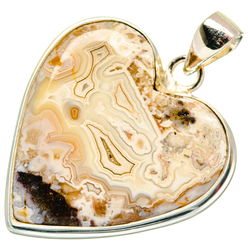 Laguna Lace Agate Pendants handcrafted by Anasilvercos - PD22266
