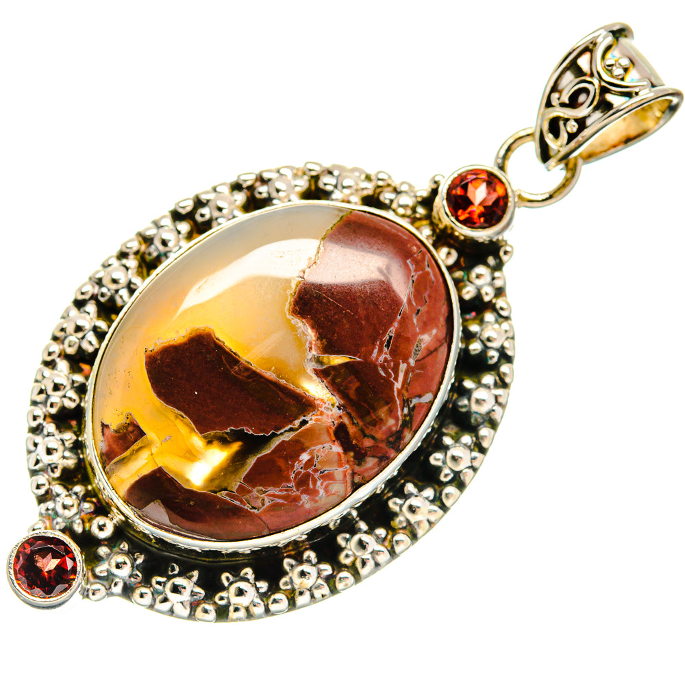 Butterfly Jasper Pendants handcrafted by Anasilvercos - PD22283