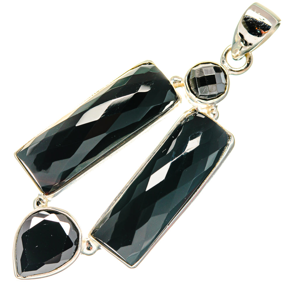 Black Onyx Pendants handcrafted by Anasilvercos - PD22288
