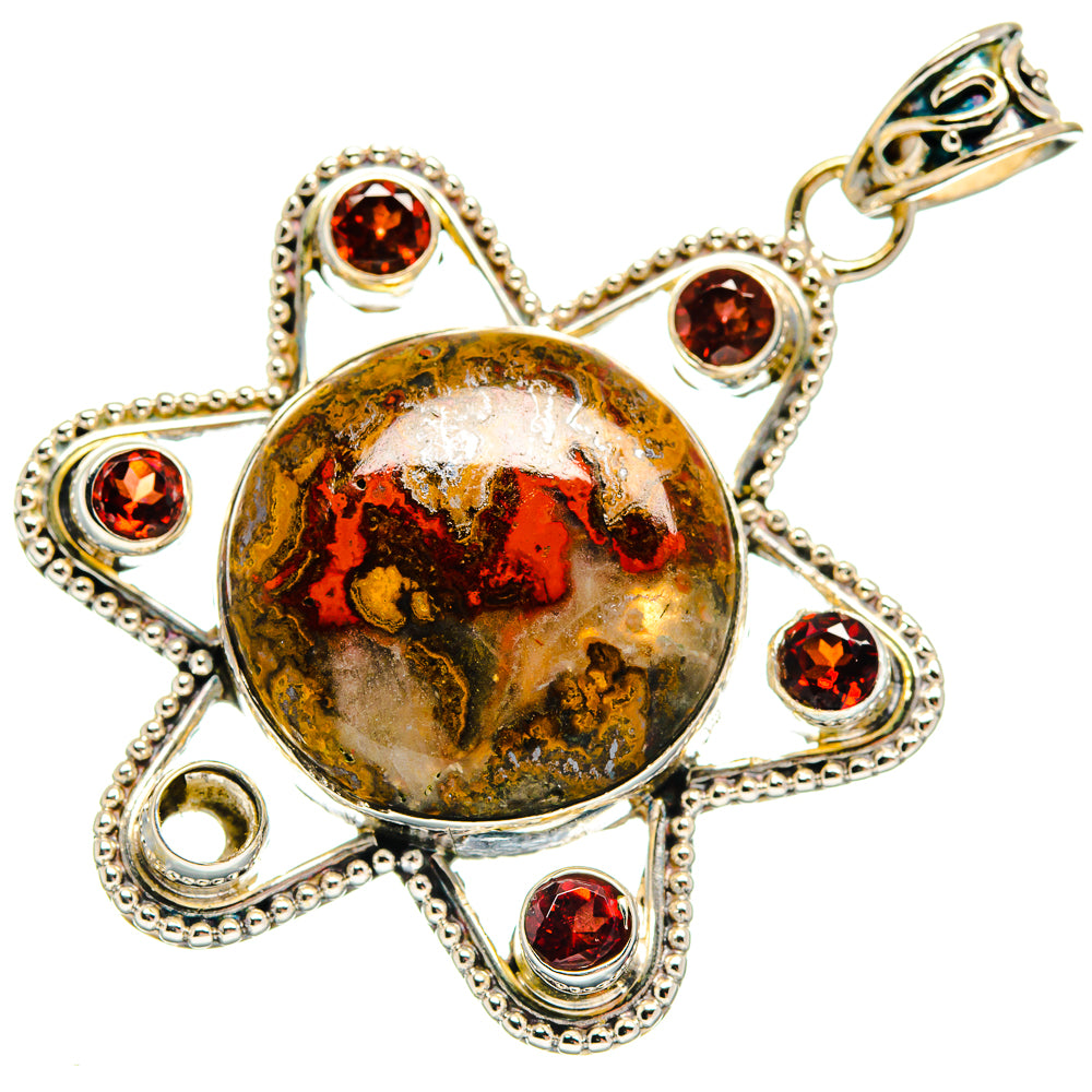 Moroccan Agate Pendants handcrafted by Anasilvercos - PD22297