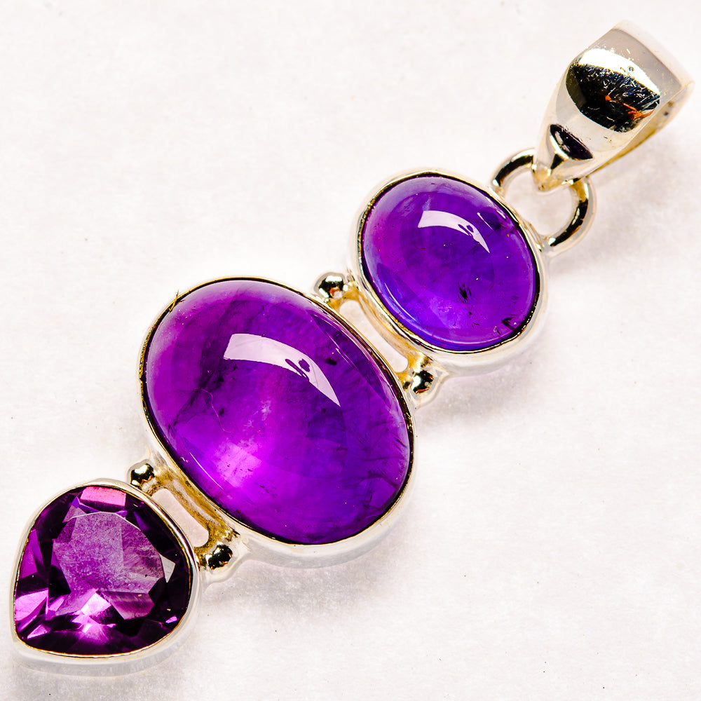 Amethyst Pendants handcrafted by Anasilvercos - PD22316