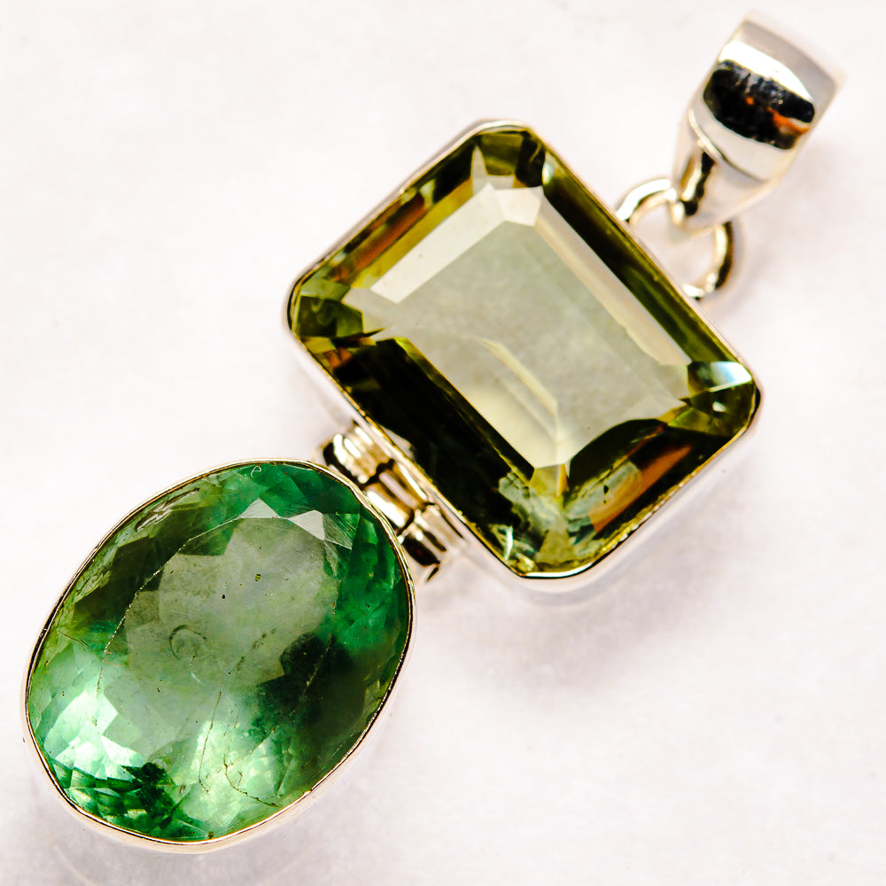 Green Amethyst Pendants handcrafted by Anasilvercos - PD22317