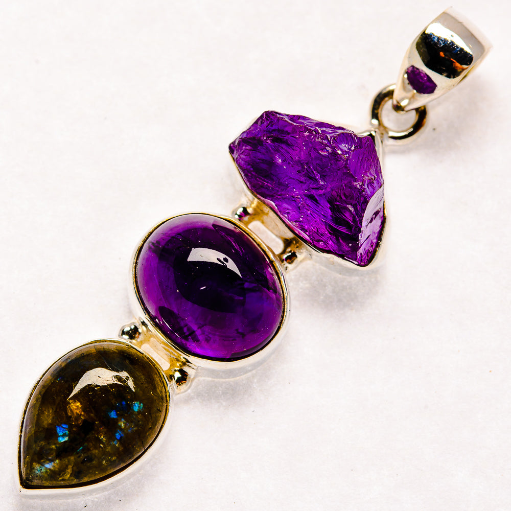 Amethyst Pendants handcrafted by Anasilvercos - PD22320 - Photo 2