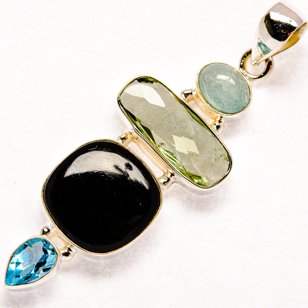Black Onyx Pendants handcrafted by Anasilvercos - PD22330
