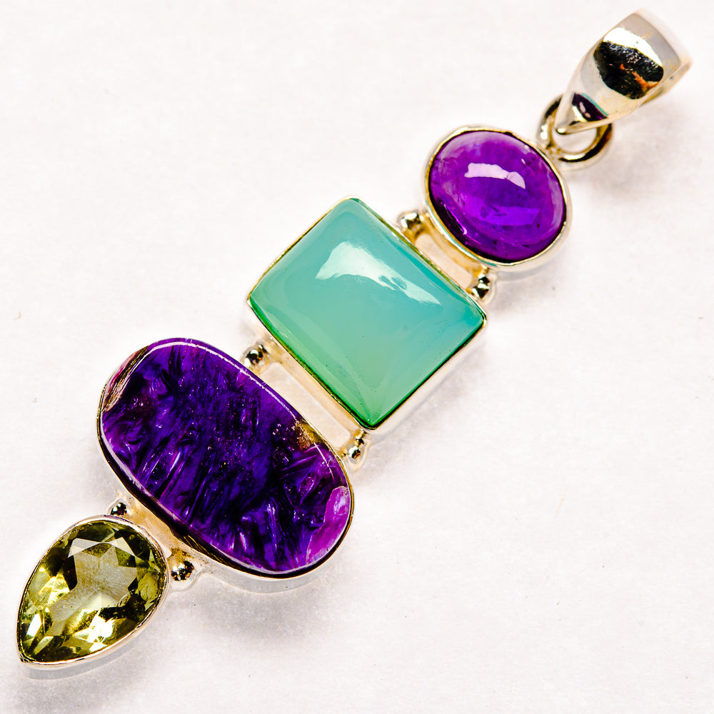 Charoite Pendants handcrafted by Anasilvercos - PD22331 - Photo 2