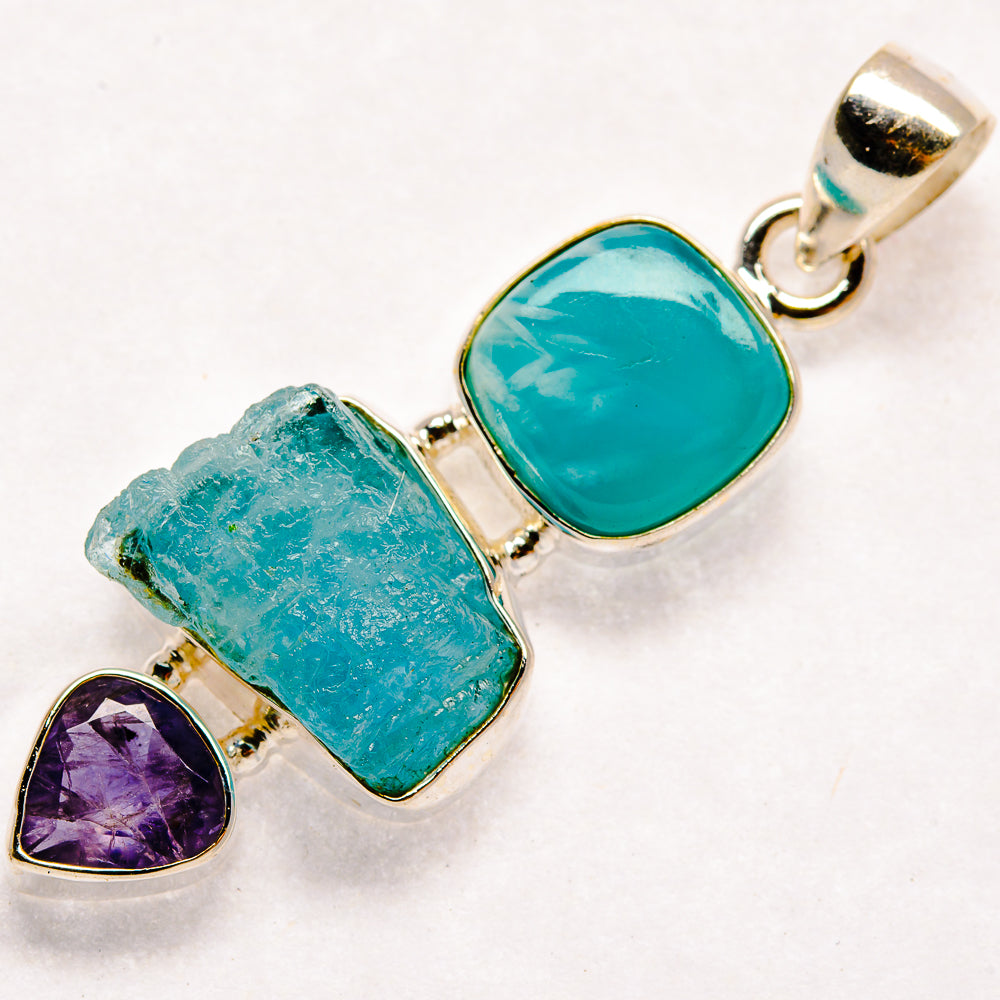 Aquamarine Pendants handcrafted by Anasilvercos - PD22334 - Photo 2