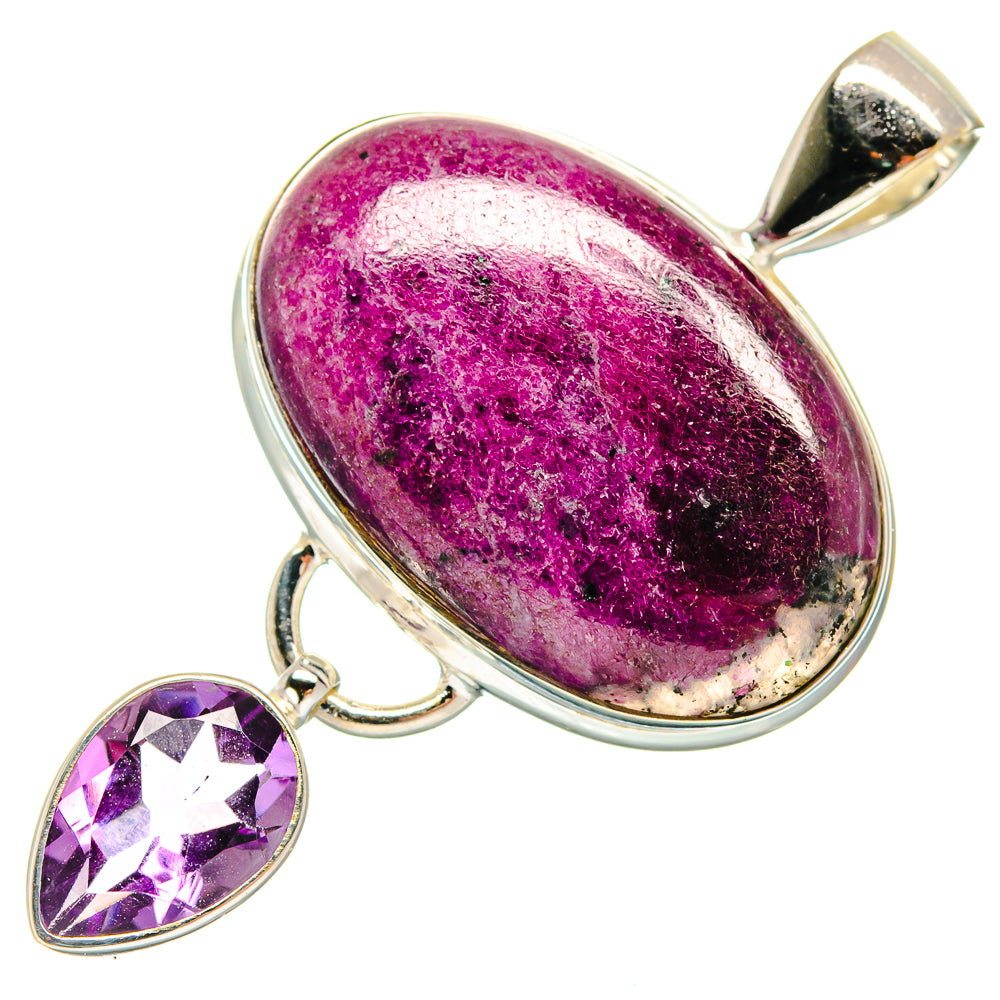 Ruby Fuchsite Pendants handcrafted by Anasilvercos - PD22379